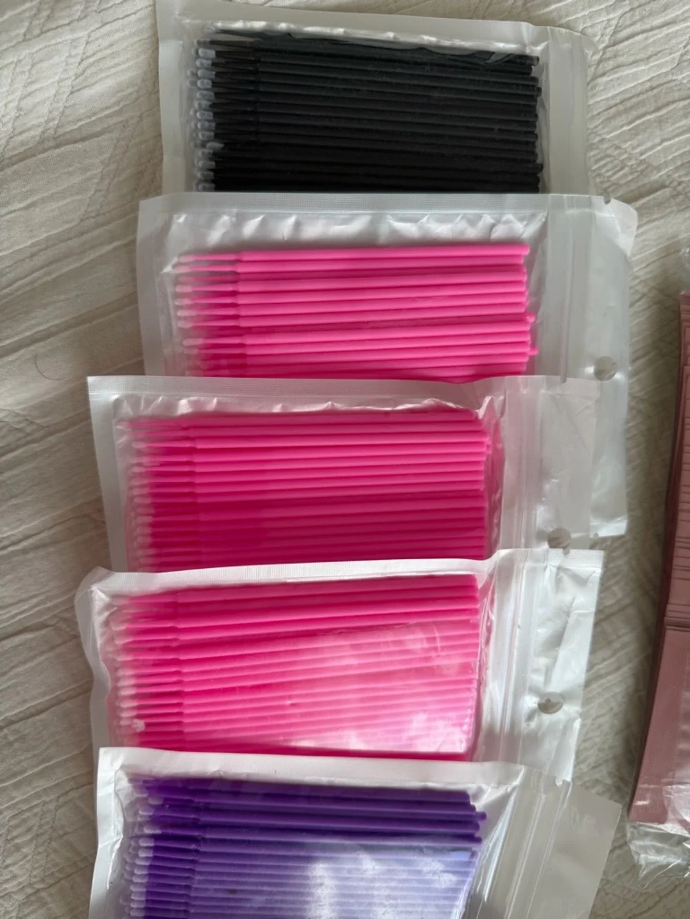 Micro-brushes for eye-lashing and tape